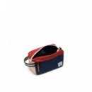 Neceseres Neceser HERSCHEL Chapter Travel Kit Black Iris Red Ochre Twill