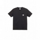 Camisetas Hombre Camiseta HERSCHEL Pocket Black