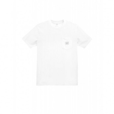 Camisetas Hombre Camiseta HERSCHEL Pocket White