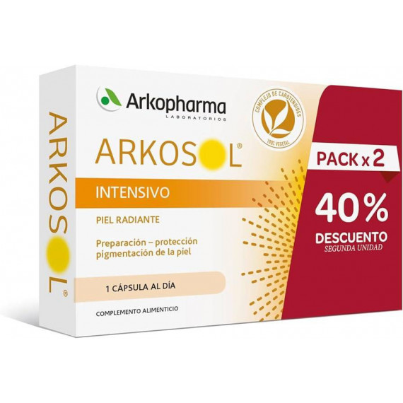 Arkosol Intensivo Pack 2 X 30 Capsulas 40% 2ªUNI  ARKOPHARMA LABORATORIOS