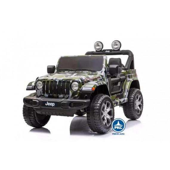 Jeep Wrangler Rubicon Verde Camuflaje C/pantalla Tactil MP4  PEKECARS