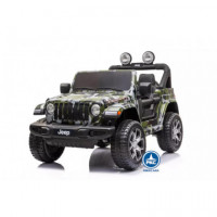 Jeep Wrangler Rubicon Verde Camuflaje C/pantalla Tactil MP4  PEKECARS