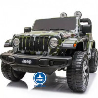 Jeep Wrangler Rubicon Verde Camuflaje C/pantalla Tactil MP4  PEKECARS