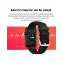 KSIX Reloj Smartwatch Tube Negro Ritmo Cardiaco,calorias,monitor Sueño,carga Magnetica,resi a Agu