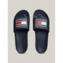 Chanclas con Aplicación con Logo de TOMMY HILFIGER