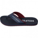 Chanclas con Logo en Tiras de TOMMY HILFIGER