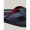 Chanclas con Logo en Tiras de TOMMY HILFIGER