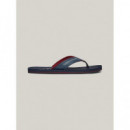 Chanclas con Logo en Tiras de TOMMY HILFIGER