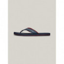 Chanclas con Logo en Tiras de TOMMY HILFIGER