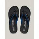 Chanclas con Logo en Tiras de TOMMY HILFIGER