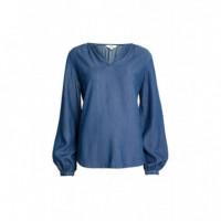 Blusa de Tencel de Manga Larga  MARKS AND SPENCER