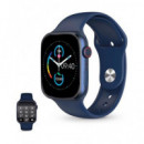 KSIX Reloj Smartwatch URBAN4 Azul Ritmo Cardiaco,calorias,monitor Sueño,carga Magnetica