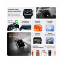 KSIX Reloj Smartwatch URBAN4 Azul Ritmo Cardiaco,calorias,monitor Sueño,carga Magnetica