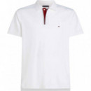 Polo de Corte Slim con Tapeta a Contraste de TOMMY HILFIGER