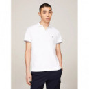 Polo de Corte Slim con Tapeta a Contraste de TOMMY HILFIGER