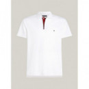 Polo de Corte Slim con Tapeta a Contraste de TOMMY HILFIGER