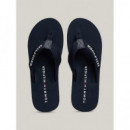 Chanclas de Tiras Trenzadas con Logo de TOMMY HILFIGER