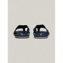 Chanclas de Tiras Trenzadas con Logo de TOMMY HILFIGER