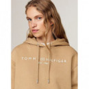 Sudadera con Capucha y Logo Bordado de TOMMY HILFIGER