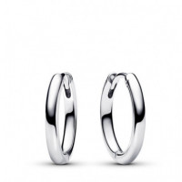 PANDORA Pendientes de Aro de 18 Mm para Charm​ 293355C00