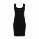 GUESS Vestido Negro W4YK0T KB1O1-JBLK