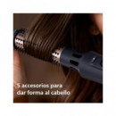 PHILIPS Air Styler Cepillo 5 en 1 Alizador/voluminizador/cepillo Termico/retractil 100W BHA530