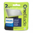 PHILIPS QP220 Recambio 2 Hojilla Compatible con One Blade QP220/51