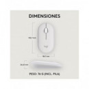 LOGITECH Raton Inalambrico/bluetooth Pebble 2 M350S Blanco