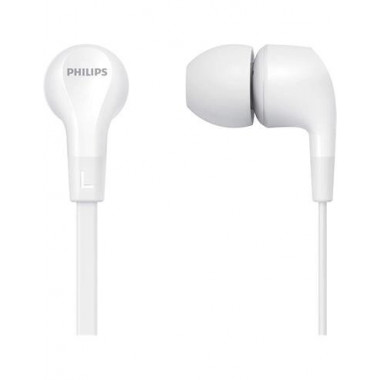 PHILIPS Auricular Estereo con Cable Jack 3.5MM y Microfono Blanco TAE1105