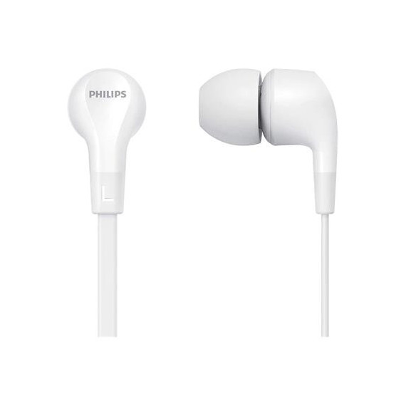 PHILIPS Auricular Estereo con Cable Jack 3.5MM y Microfono Blanco TAE1105