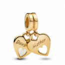 PANDORA Charm Colgante Divisibl Corazón Doble PANDORA Moments 769187C01