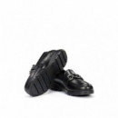 FLUCHOS Mocasines Negros F1794-SUGAR Negro