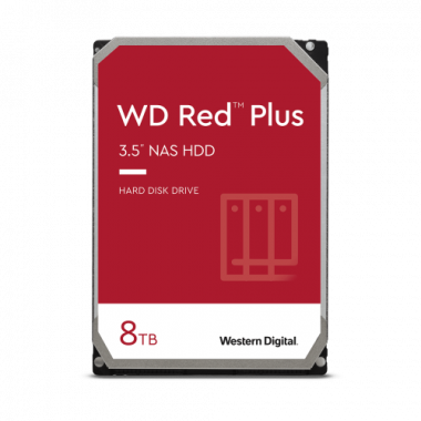 Wd HD Interno Wd Red Plus 8TB 3.5 Sata -  WD80EFPX  WESTERN DIGITAL