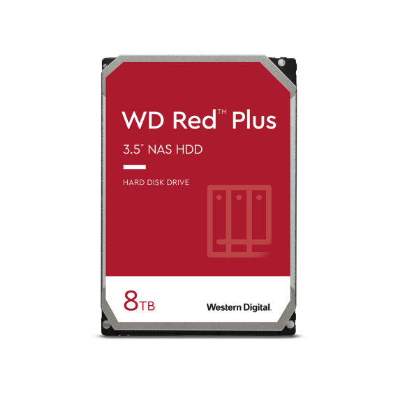 Wd HD Interno Wd Red Plus 8TB 3.5 Sata -  WD80EFPX  WESTERN DIGITAL