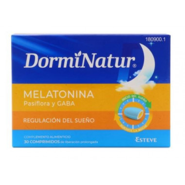 DORMINATUR Melatonina Pasiflora y Gaba 30 Comp