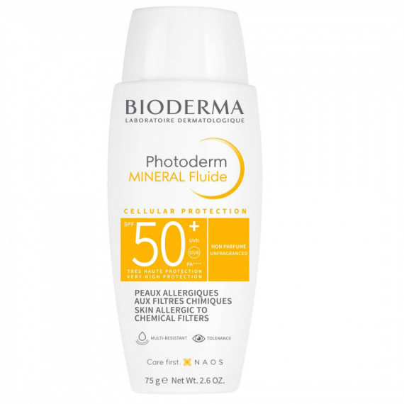 Bioderma Photoderm Mineral Fluido Spf 50+ 75GR  BIODERMA-NAOS SKIN CARE