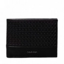 Cartera de Piel de Plegado Triple con Rfid con Logo  CALVIN KLEIN