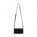 Cartera Sculpted Long Fold Strap Deboss  CALVIN KLEIN