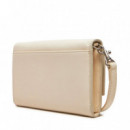 Cartera Sculpted Long Fold Strap Deboss  CALVIN KLEIN