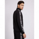 Full Zip New Arlo Sweatshirt Jet Black a  GUESS