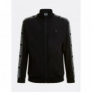 Full Zip New Arlo Sweatshirt Jet Black a  GUESS