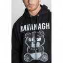 Suéter Gk Mad Bear Hoodie Negro  GIANNIKAVANAGH