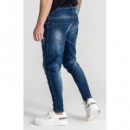 Pantalón Gk Dristressed Zip Vaquero  GIANNIKAVANAGH