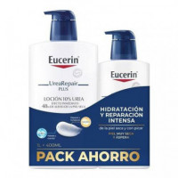 EUCERIN FAMILY PACK LOCION UREA 1L+400ML