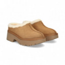 Zueco Plataforma Oveja+ante Cuero  UGG