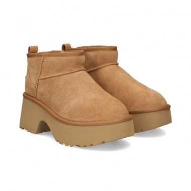 Botin Corto Plataforma ante Cuero  UGG