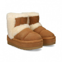 Botin Acolchado Oveja+ante Cuero  UGG