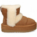 Botin Acolchado Oveja+ante Cuero  UGG