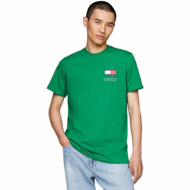 Camiseta TOMMY JEANS Verde Bandera Logo