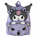 Mochila Pumpkin Kuromi Sanrio LOUNGEFLY